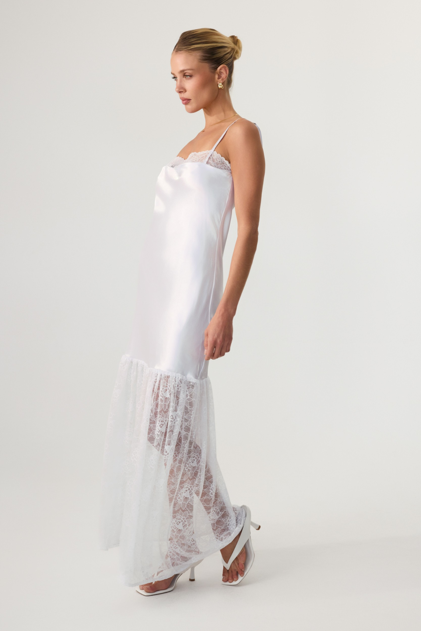 Catalina Maxi Dress White - Eco-Certified