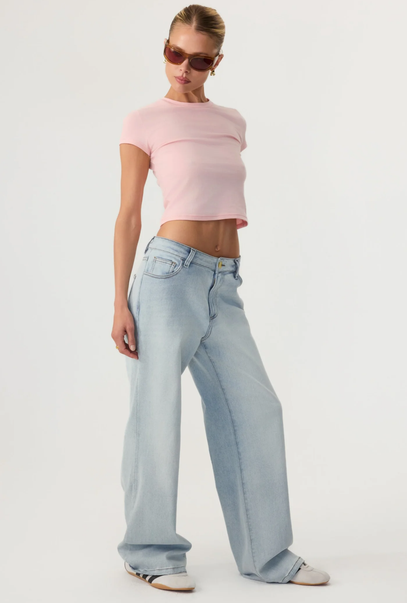 HYPEACH Wide Leg Denim Light Wash- Eco-Certified