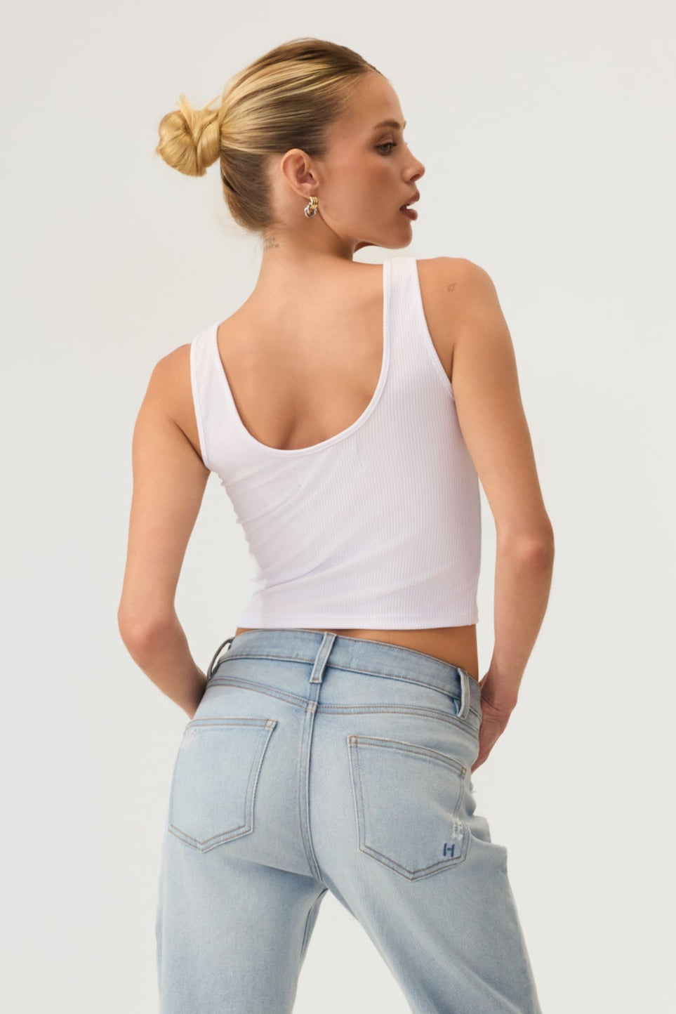 Essential Organic Cotton Tank Top White - Eco-Certified