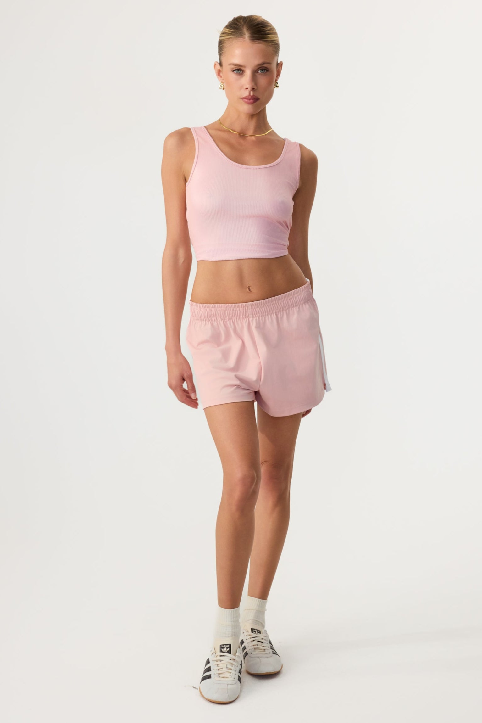 Melrose Social Club Track Shorts Pink - Eco-Certified
