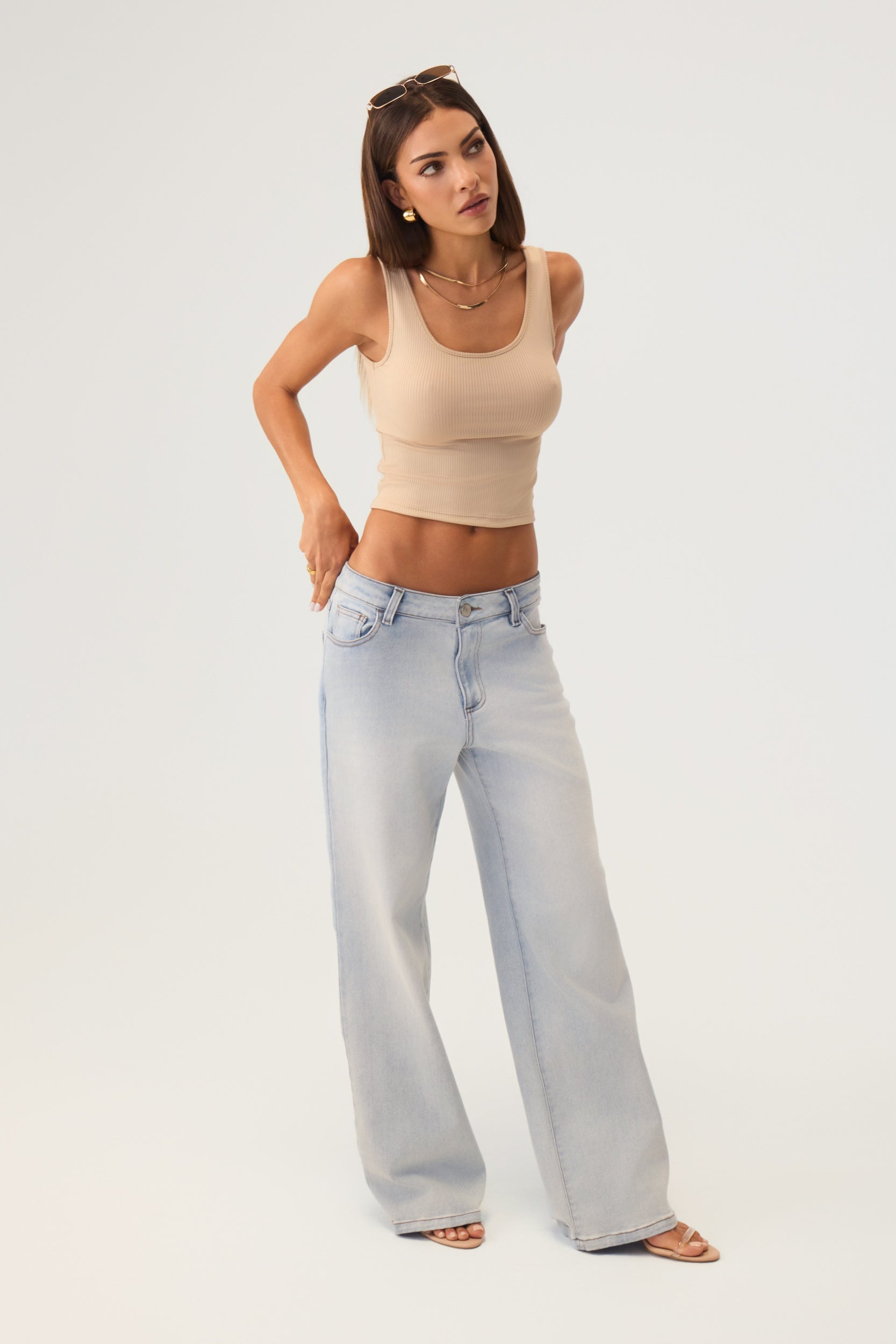 Essential Organic Cotton Tank Top Sand - Eco-Certified