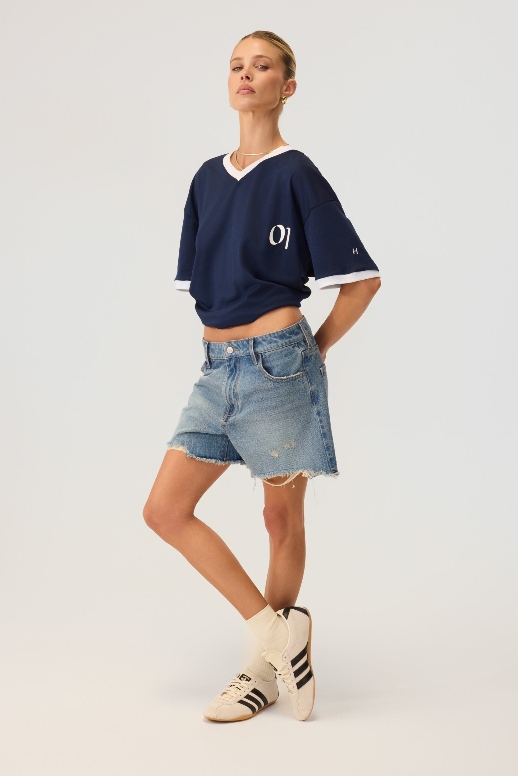 Rugby Jersey Top Navy - Eco-Certified