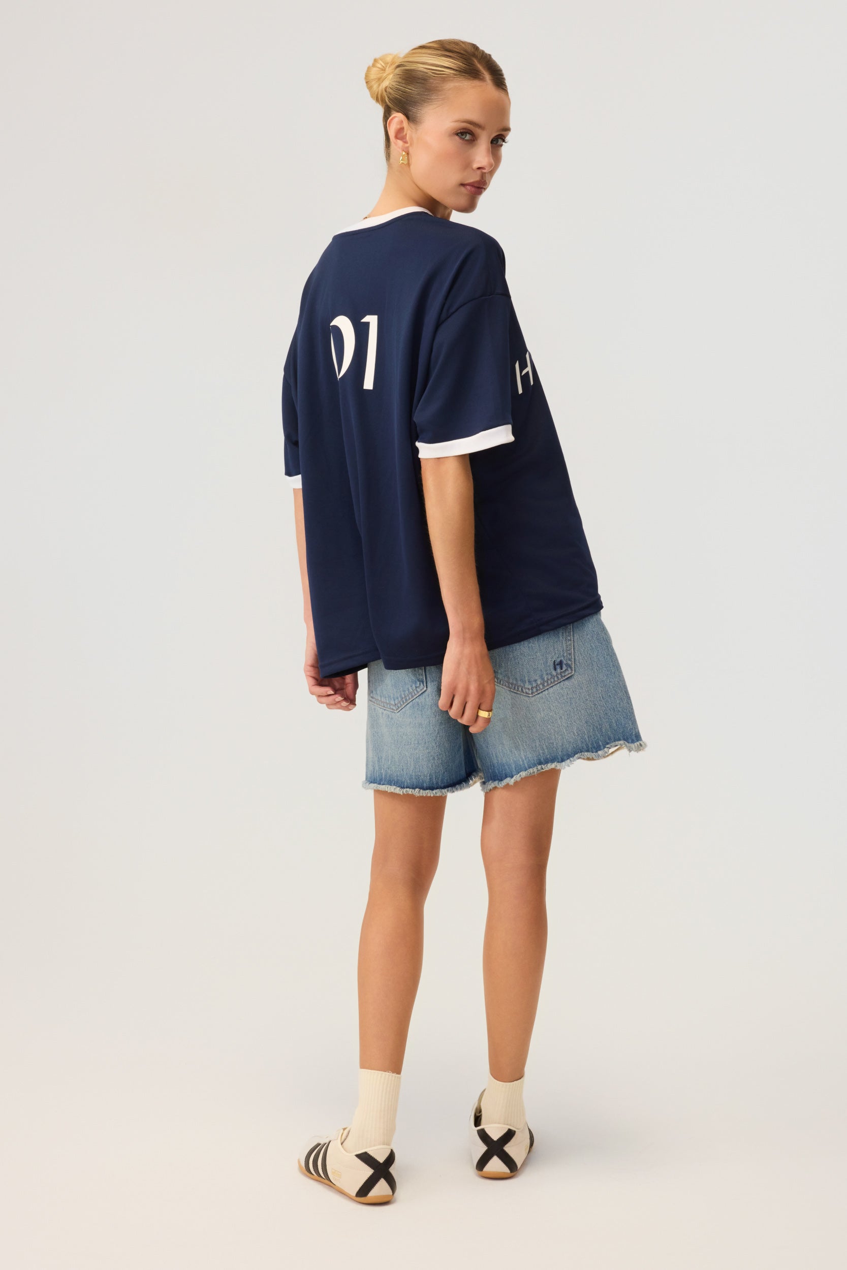 Rugby Jersey Top Navy - Eco-Certified