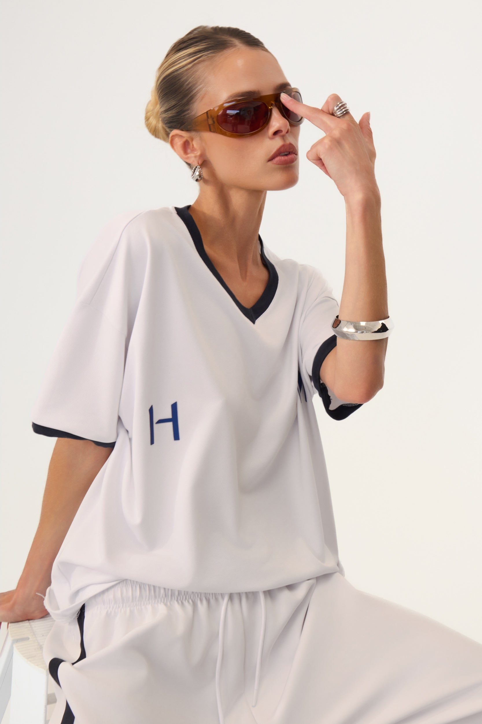 Rugby Jersey Top White - Eco-Certified