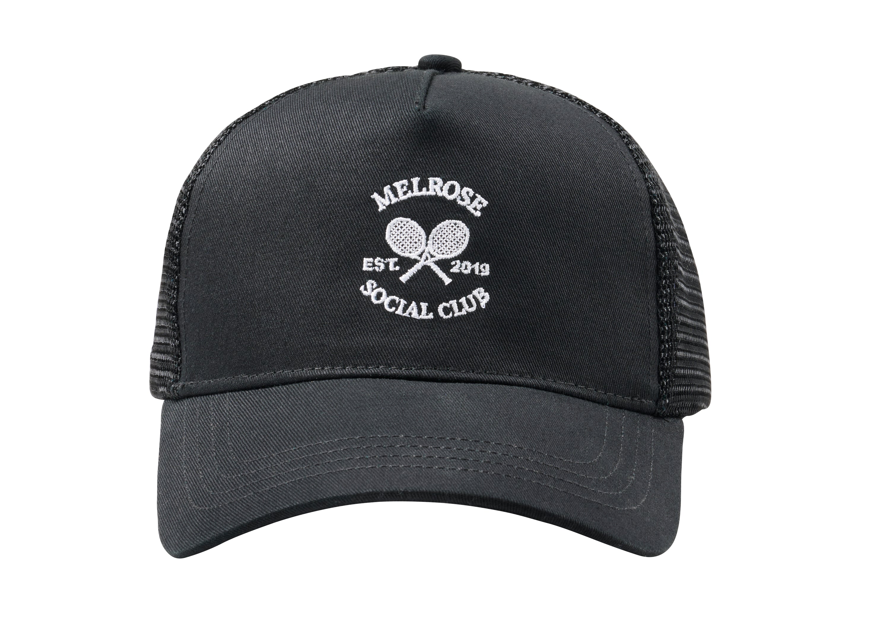 Melrose Social Club Trucker Hat Black - Eco-Certified