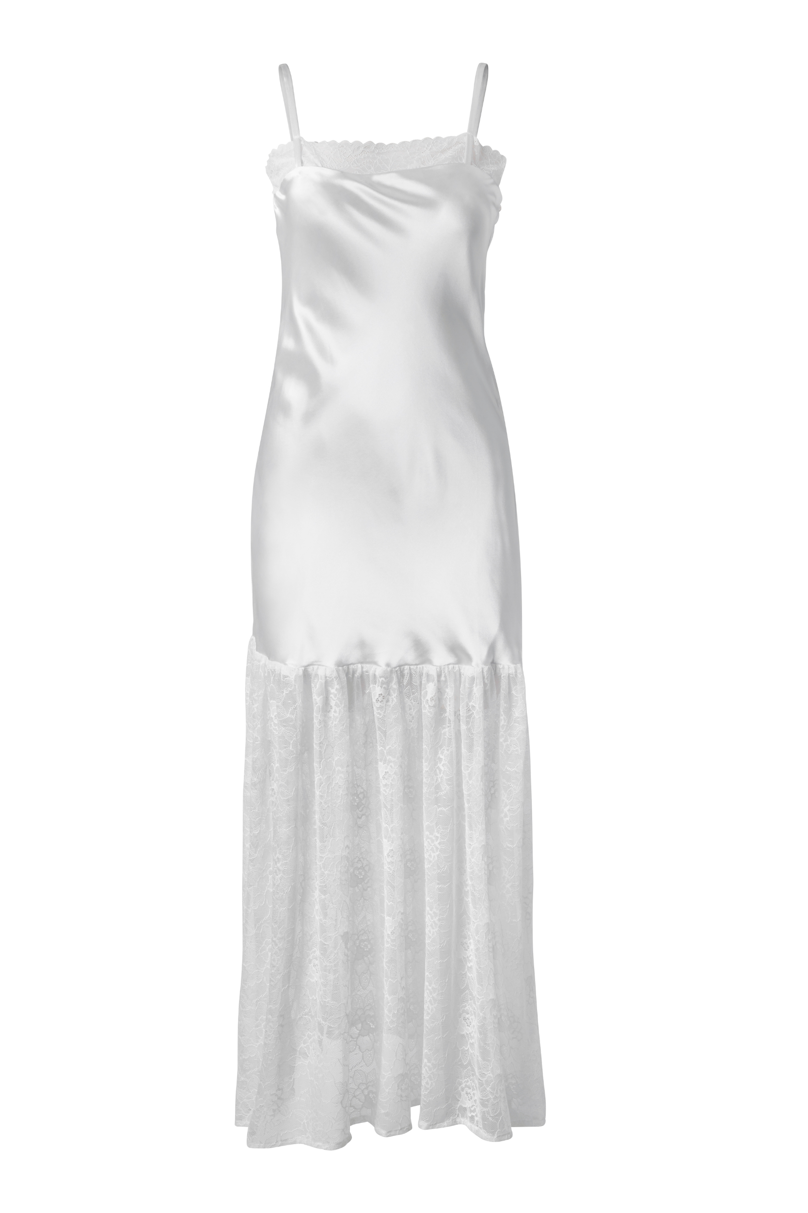 Catalina Maxi Dress White - Eco-Certified