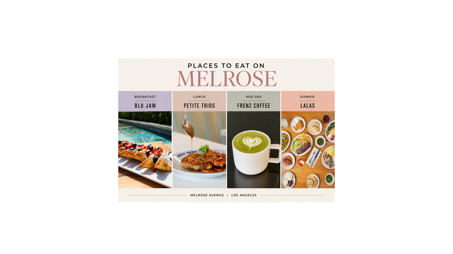 Where to Eat on Melrose Avenue: The Best Spots for Every Meal