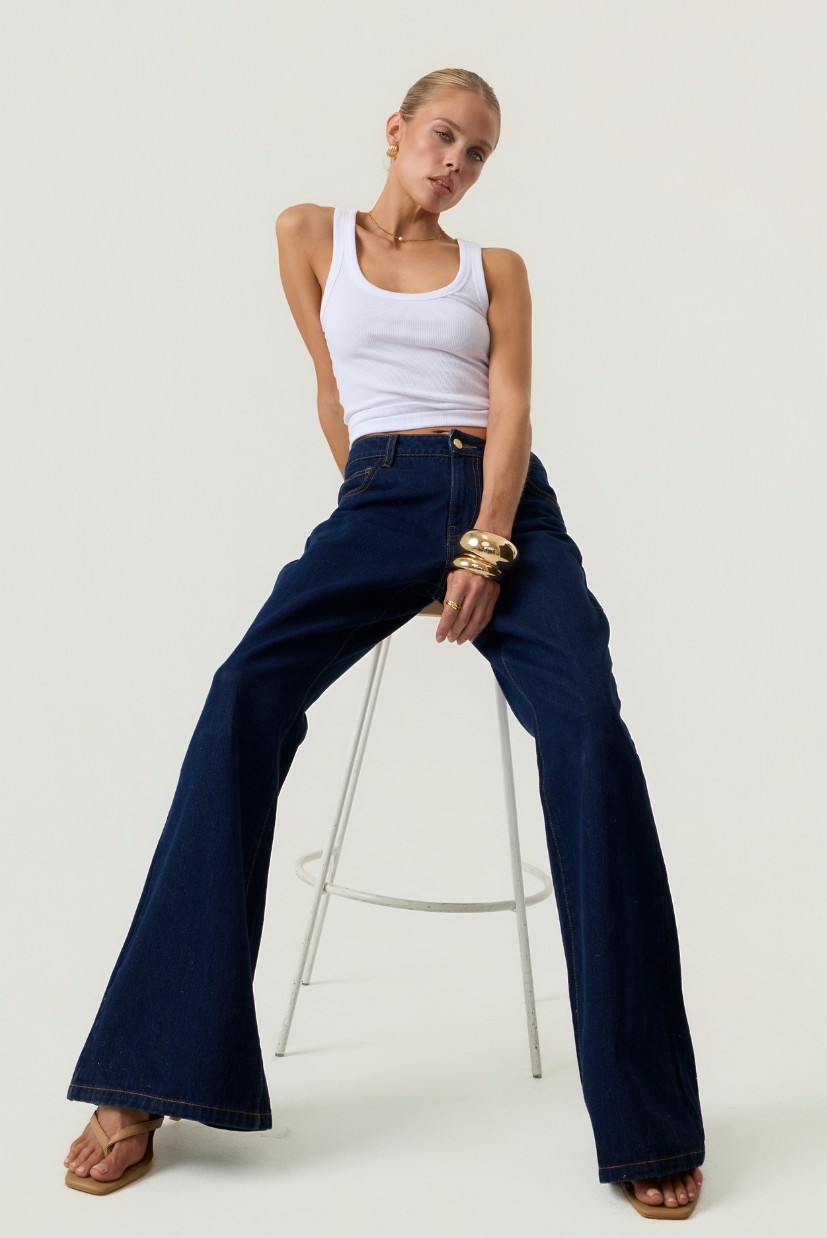 HYPEACH Flare Denim Indigo Eco-Certified