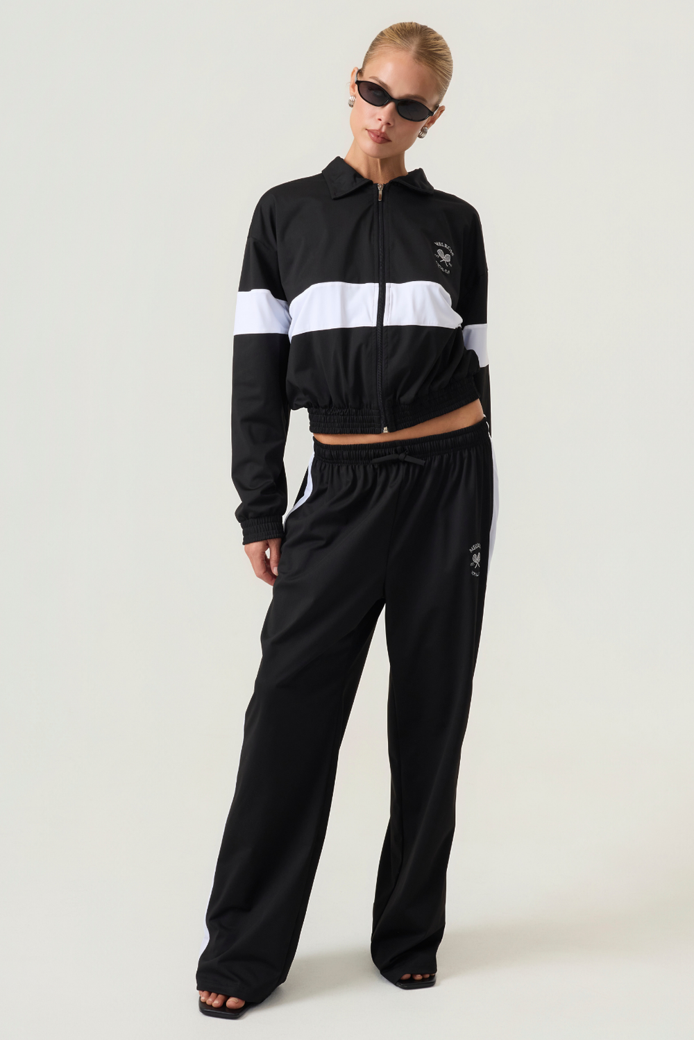 Melrose Social Club Track Jacket Black Eco-Certified