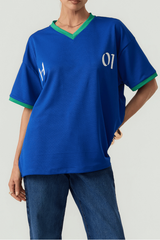 HYPEACH Rugby Jersey Blue Eco-Certified