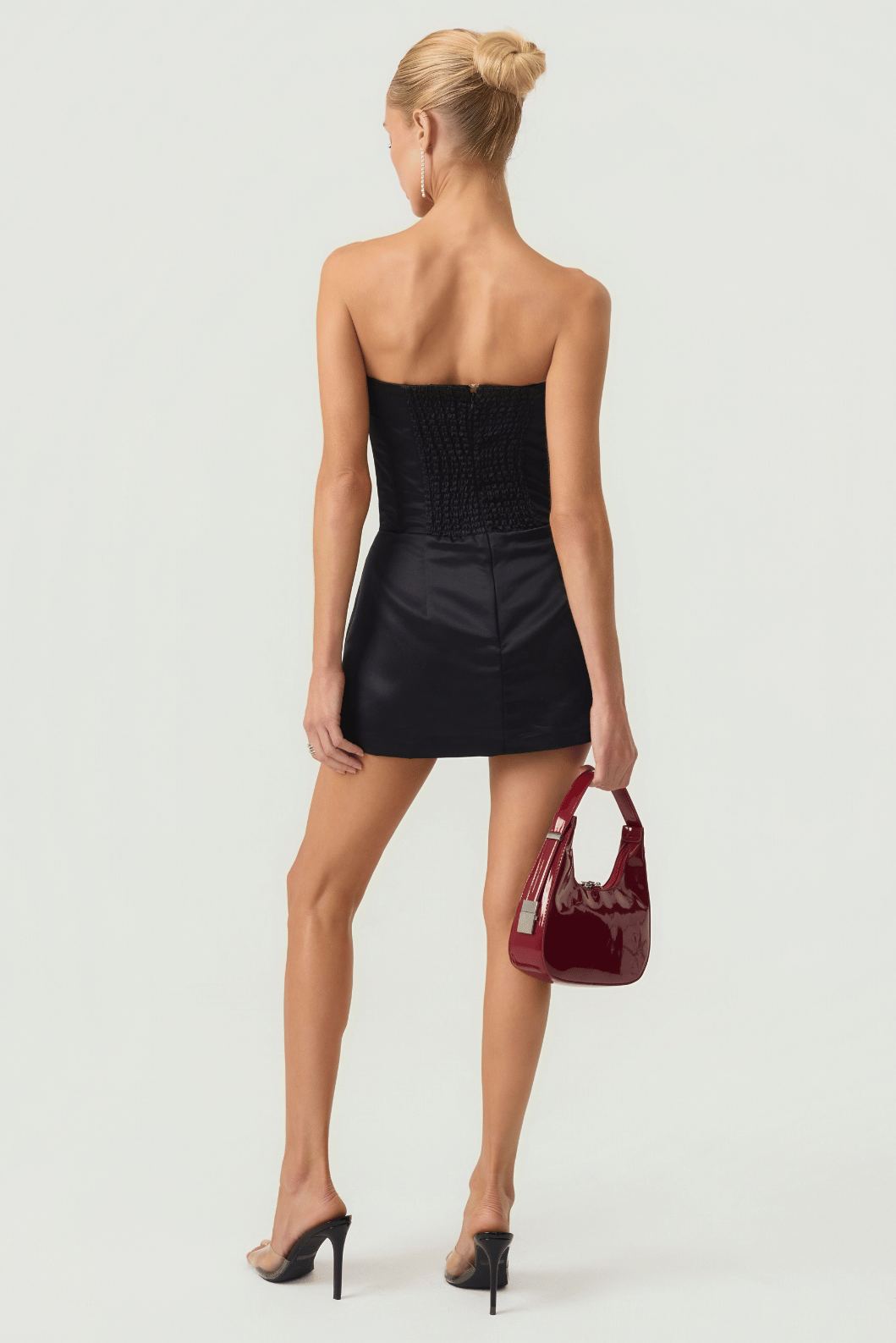 Allure Corset Mini Dress Black Eco-Certified