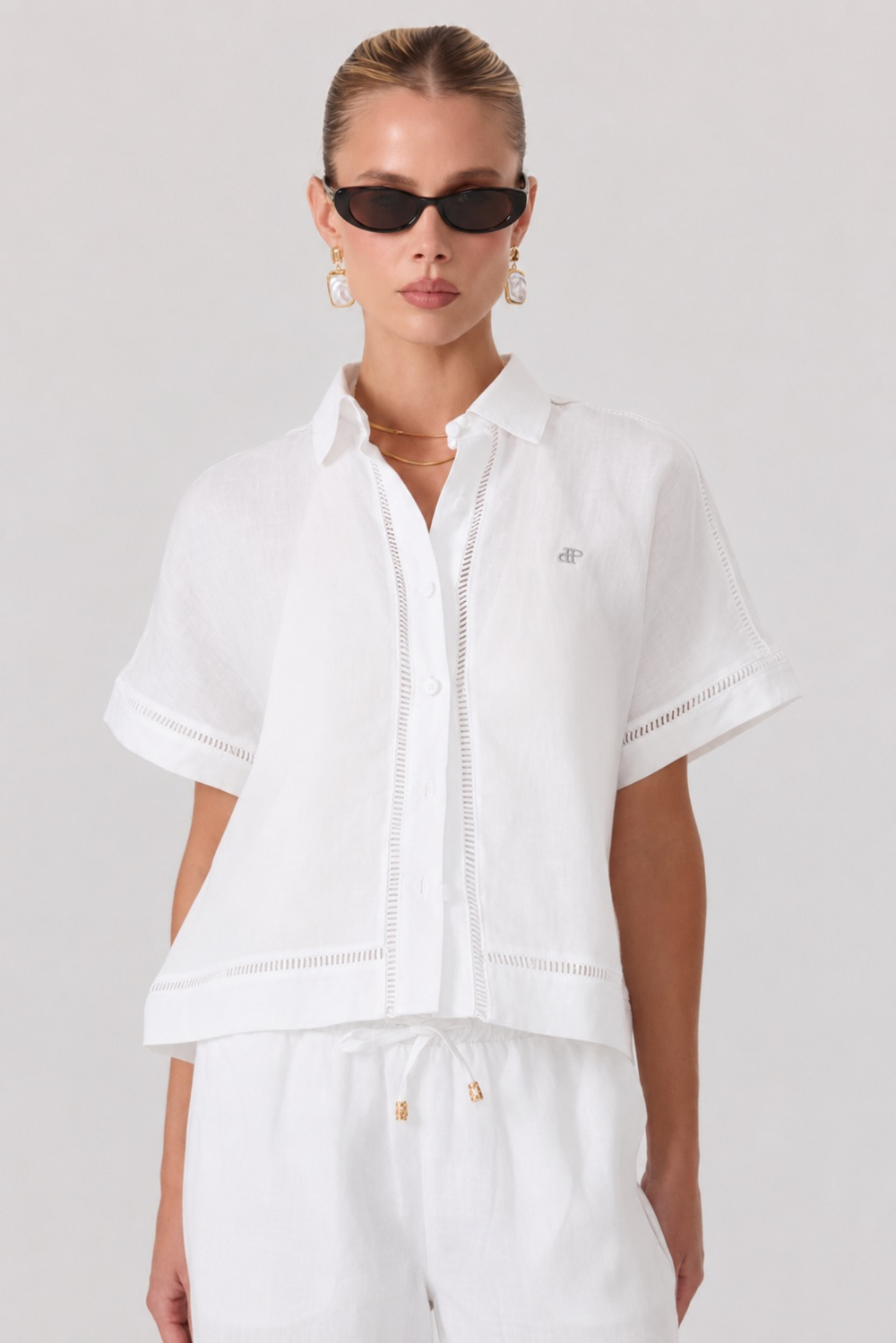 Tulum Linen Shirt Ivory - Eco-Certified