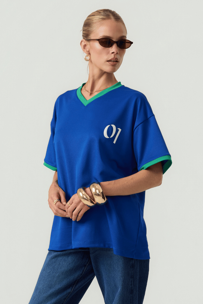 HYPEACH Rugby Jersey Blue Eco-Certified