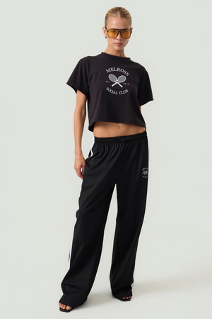 Melrose Social Club Oversized Tee Black Eco-Certified