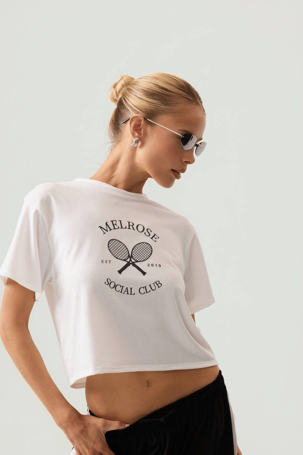 Melrose Social Club Oversized Tee White Eco-Certified