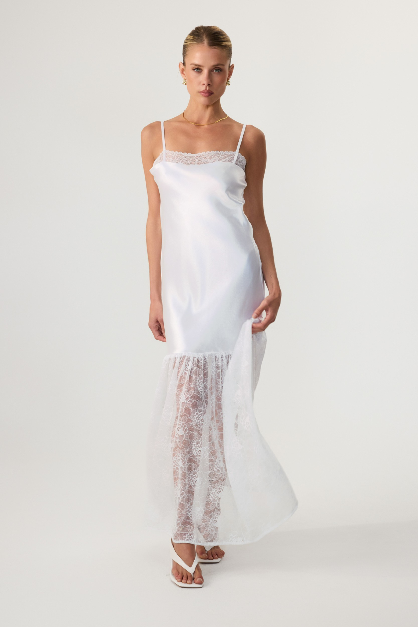 Catalina Maxi Dress White
