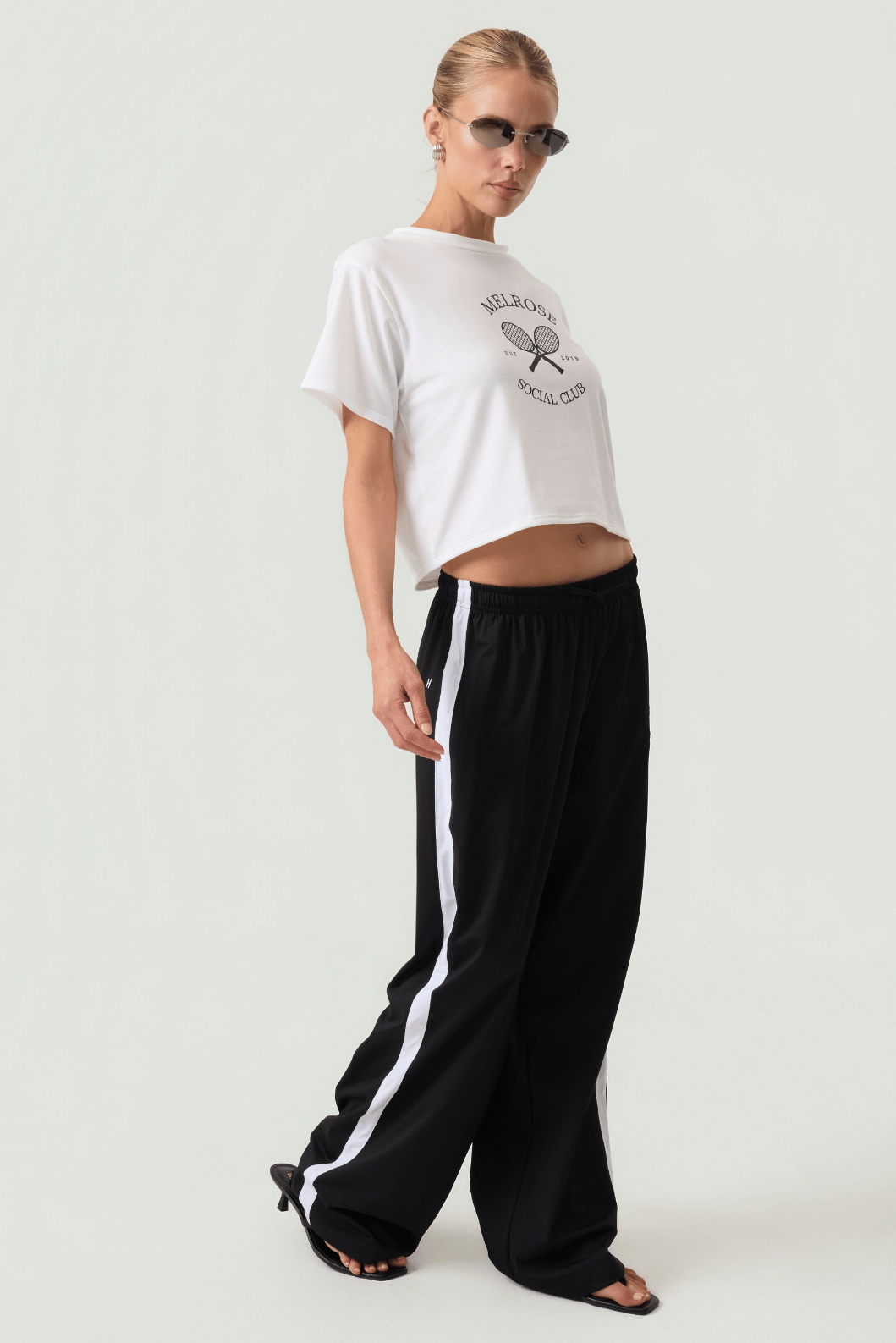 Melrose Social Club Oversized Tee White Eco-Certified