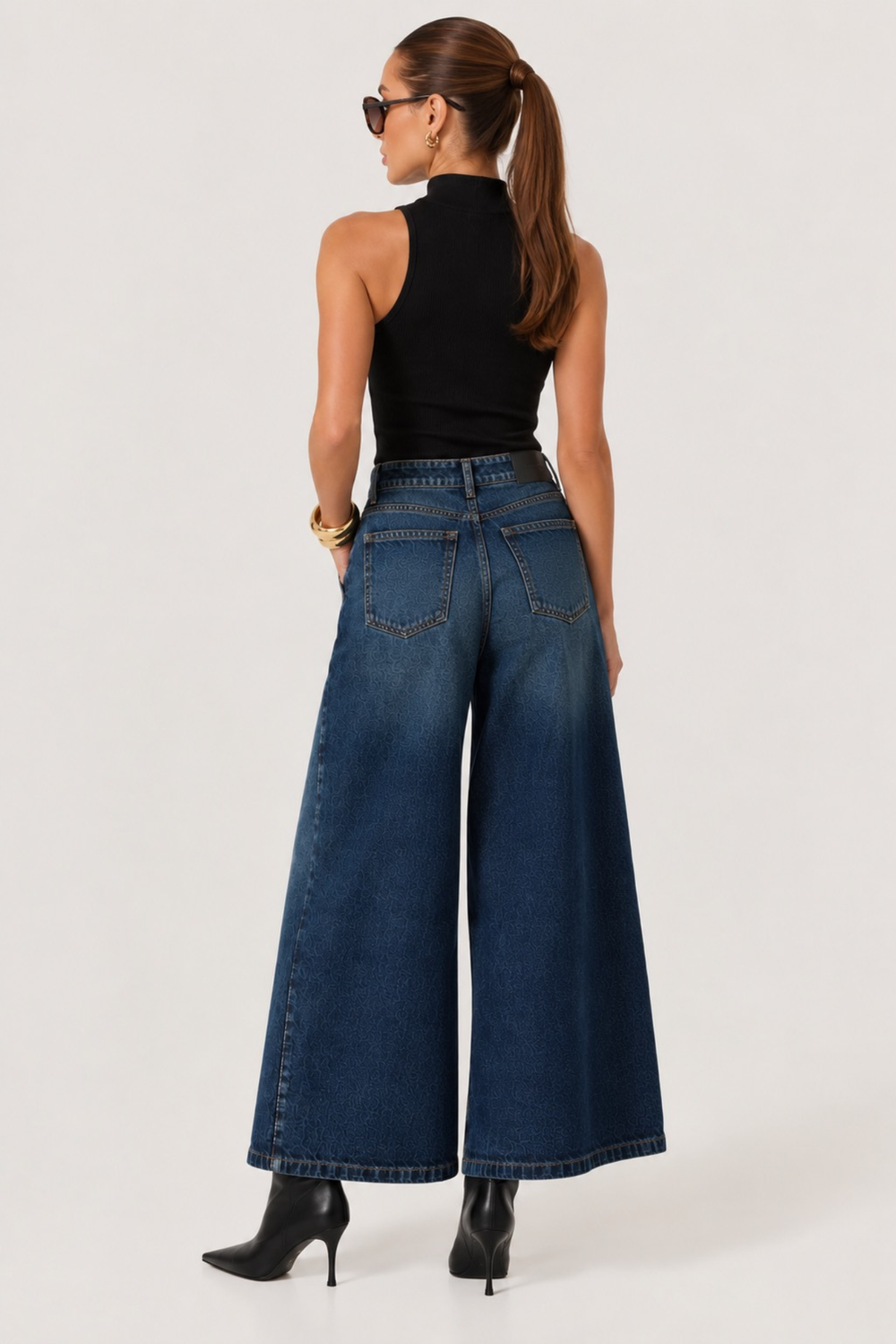HYPEACH Denim Culottes Dark Wash - Eco-Certified