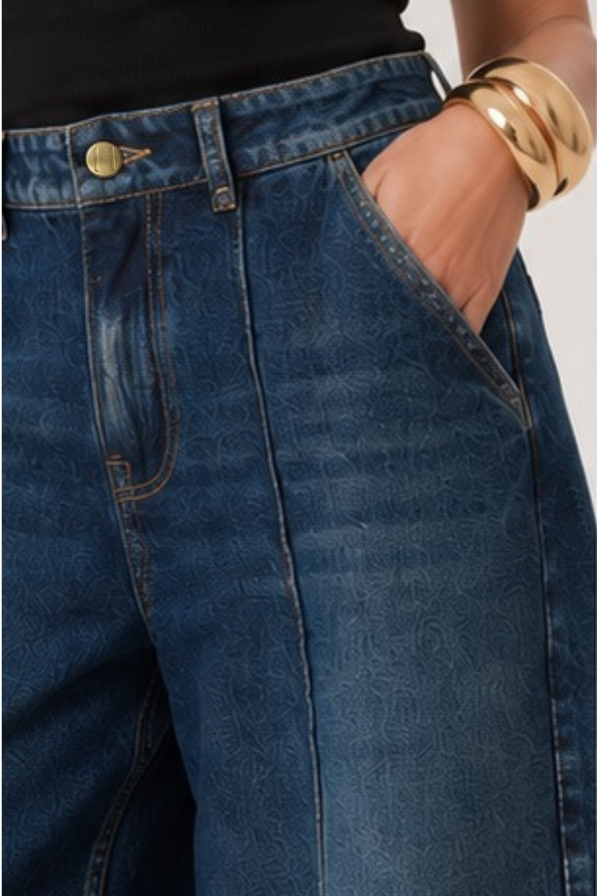 HYPEACH Denim Culottes Dark Wash - Eco-Certified
