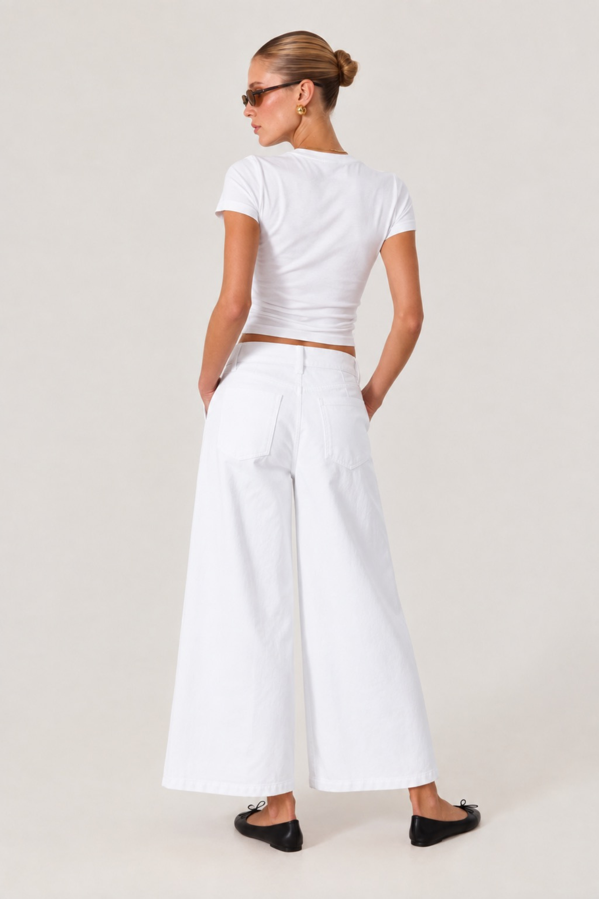 HYPEACH Denim Culottes White - Eco-Certified