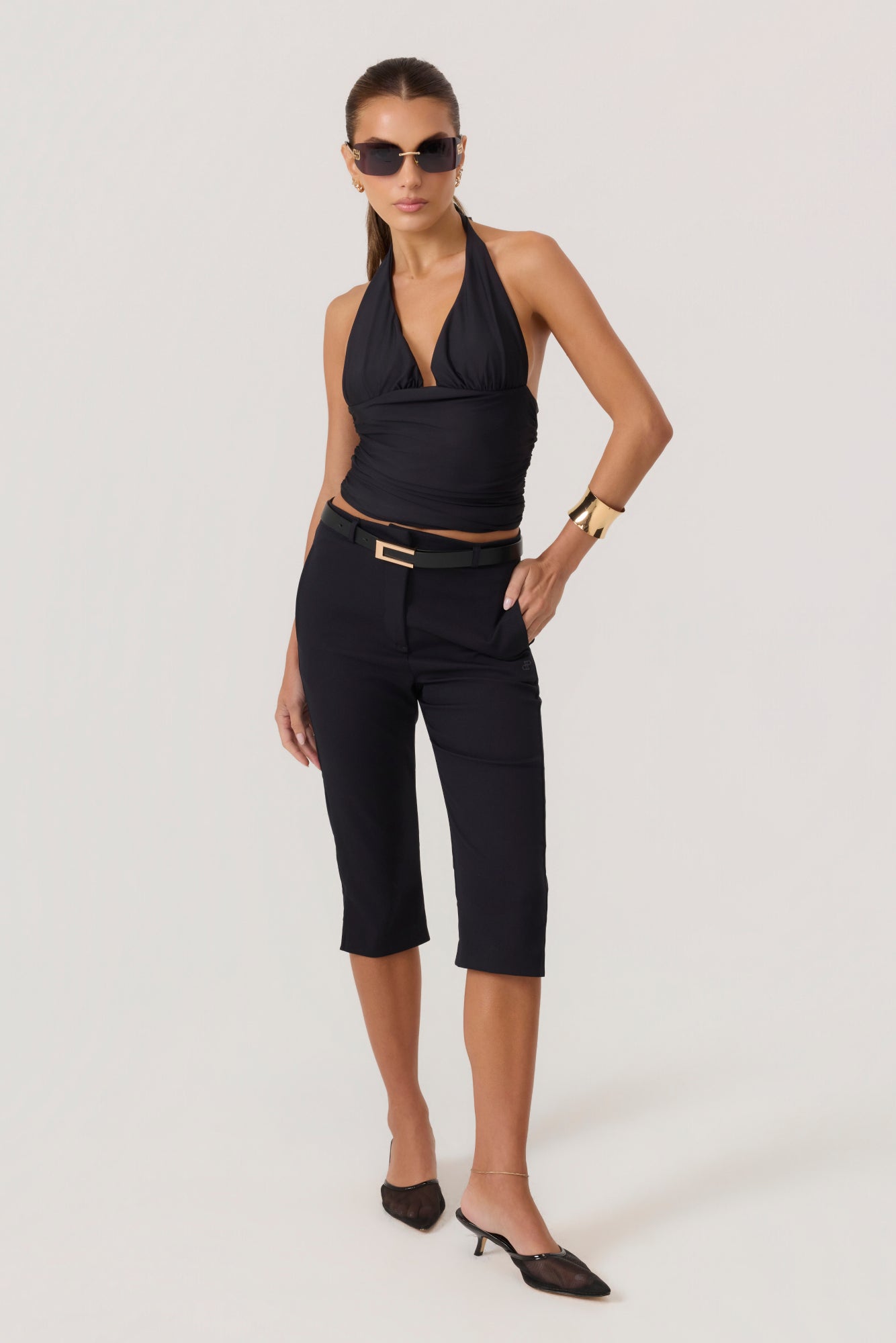 HYPEACH Halter Top Black - Eco-Certified