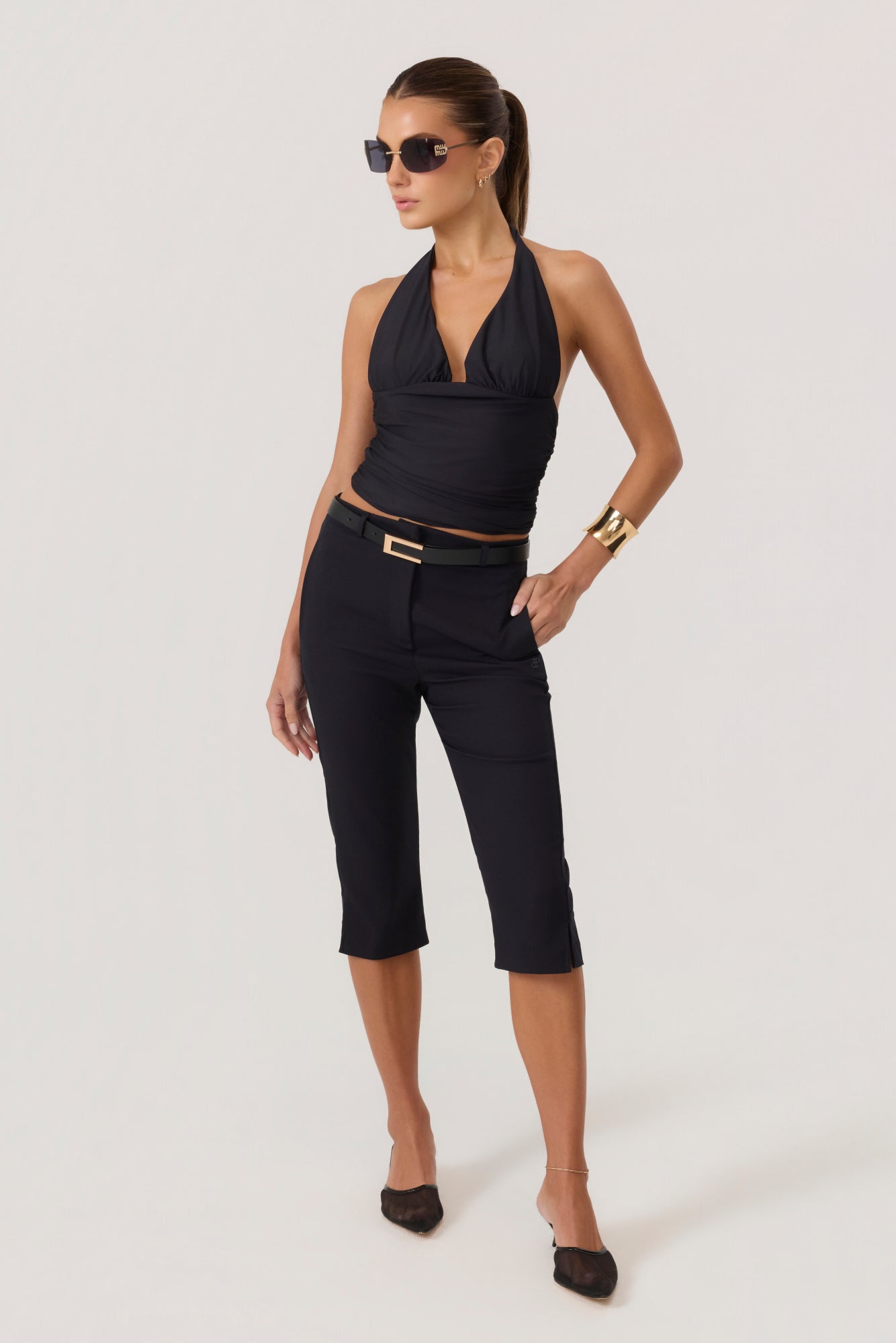 HYPEACH Halter Top Black - Eco-Certified