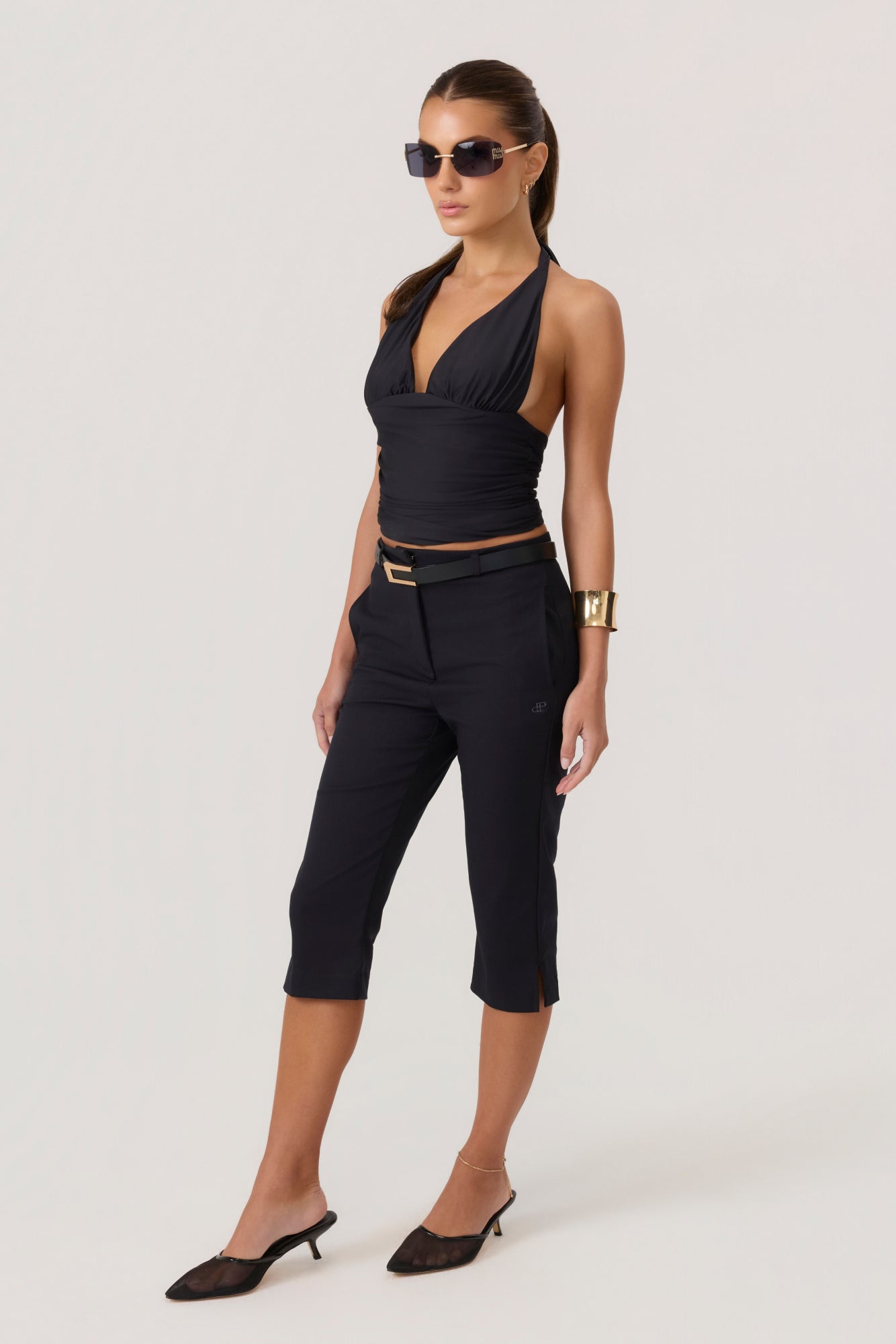 HYPEACH Halter Top Black - Eco-Certified