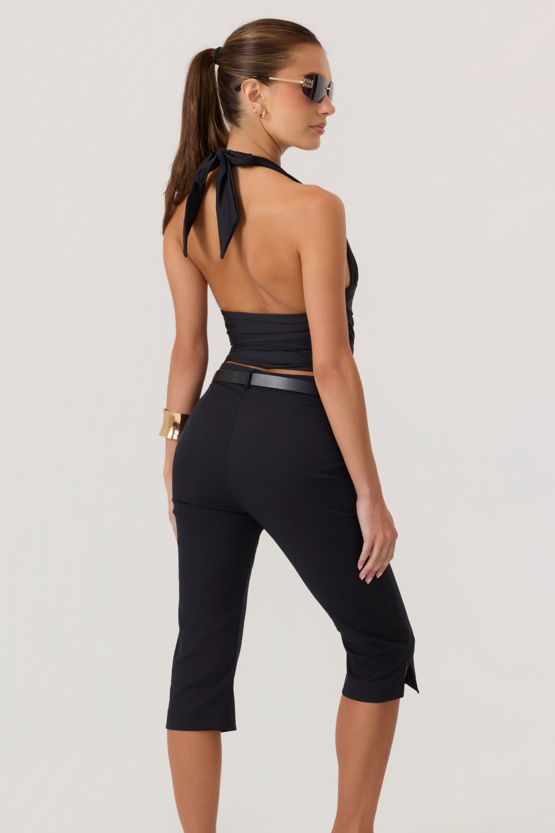 HYPEACH Halter Top Black - Eco-Certified