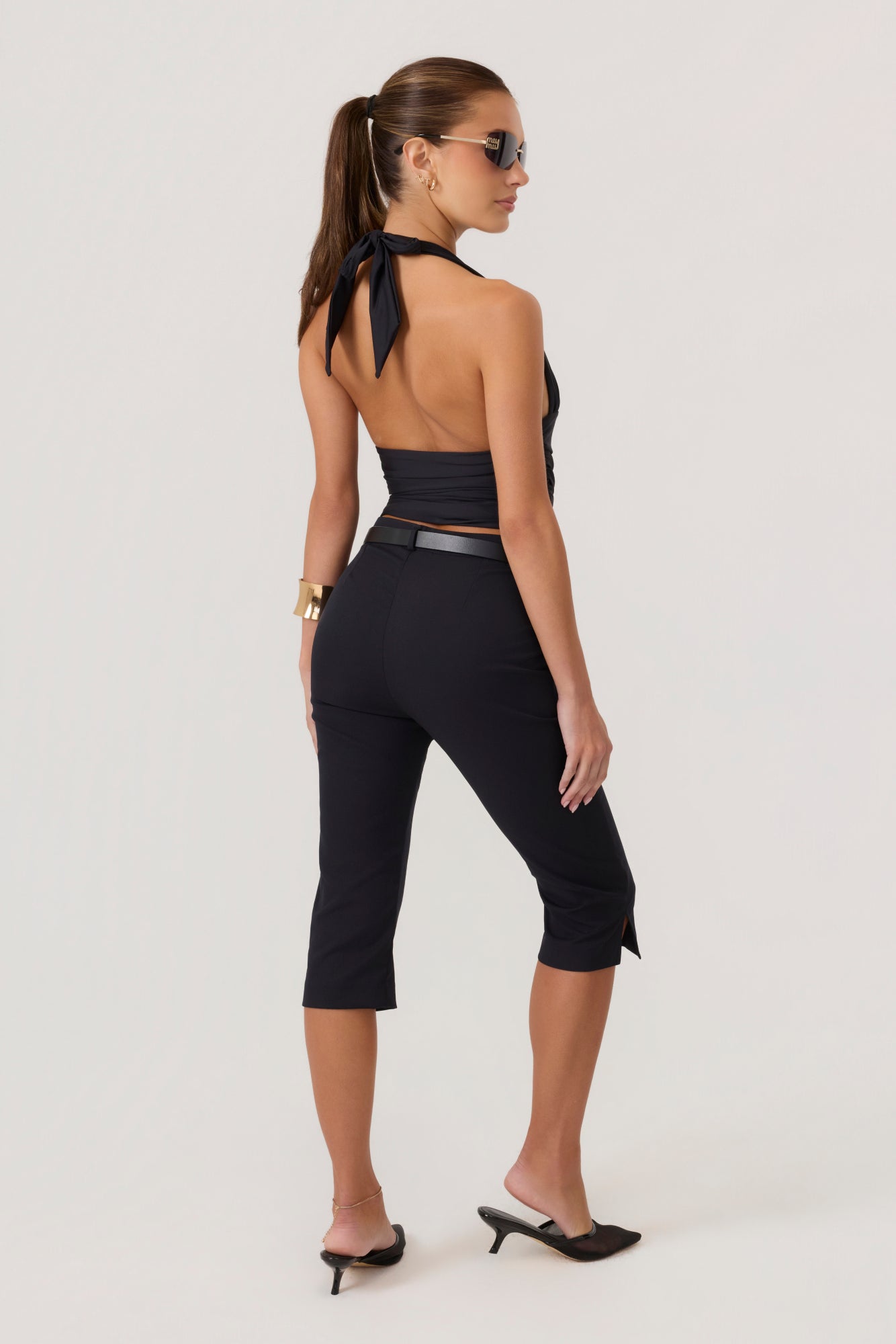 HYPEACH Halter Top Black - Eco-Certified
