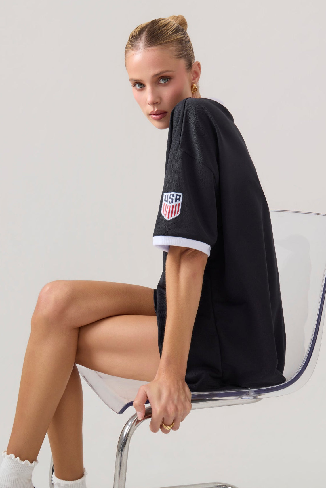 Rugby Jersey Top Black - Eco-Certified