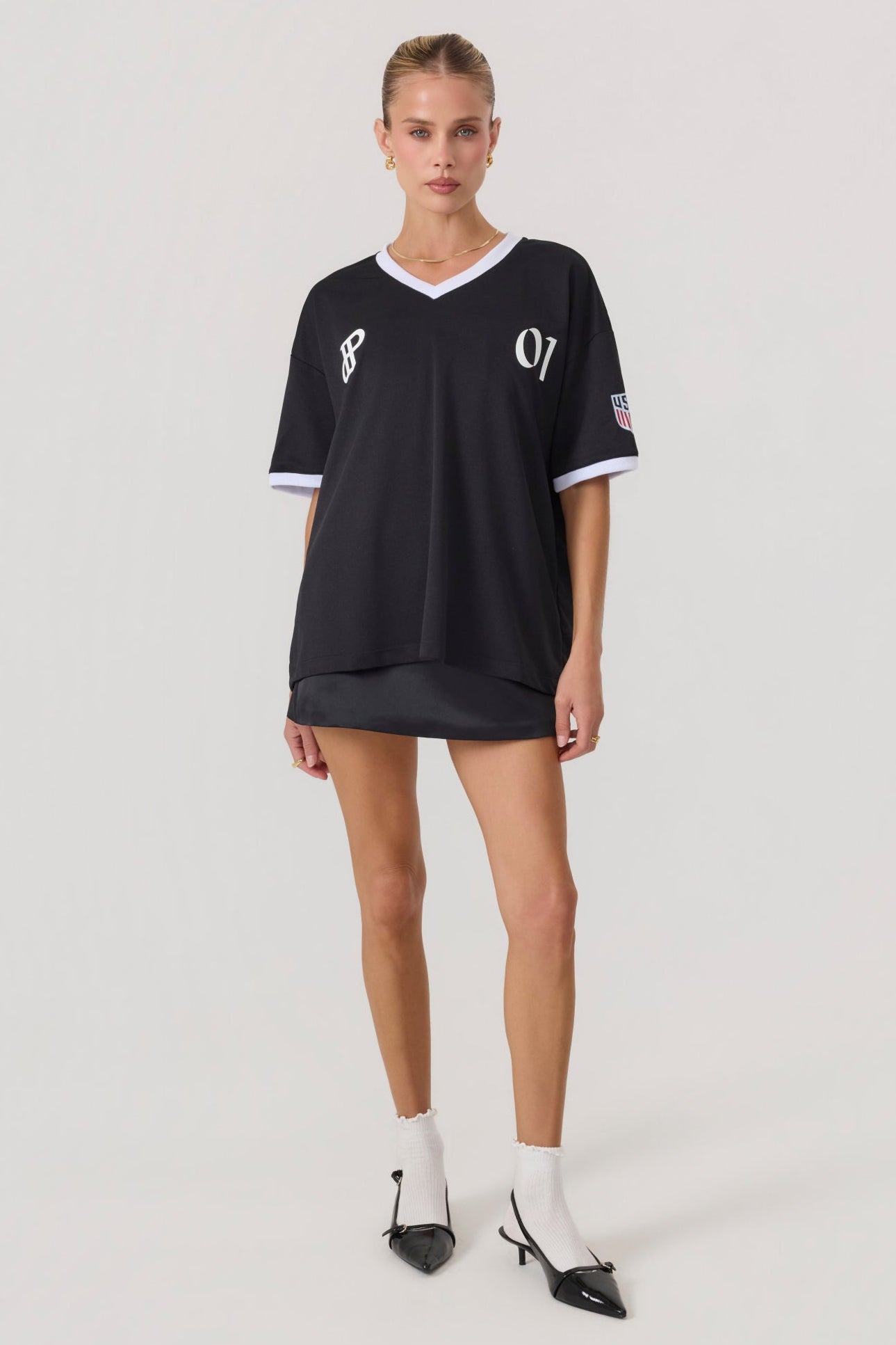 Rugby Jersey Top Black - Eco-Certified