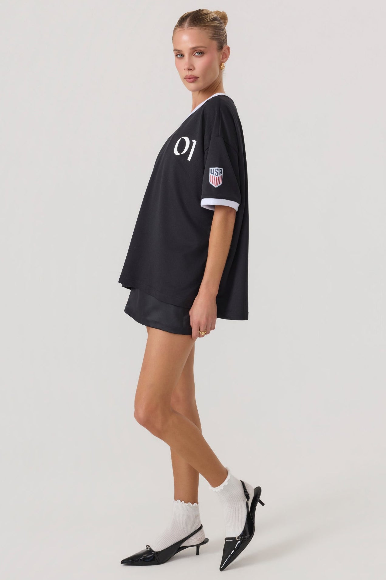 Rugby Jersey Top Black - Eco-Certified