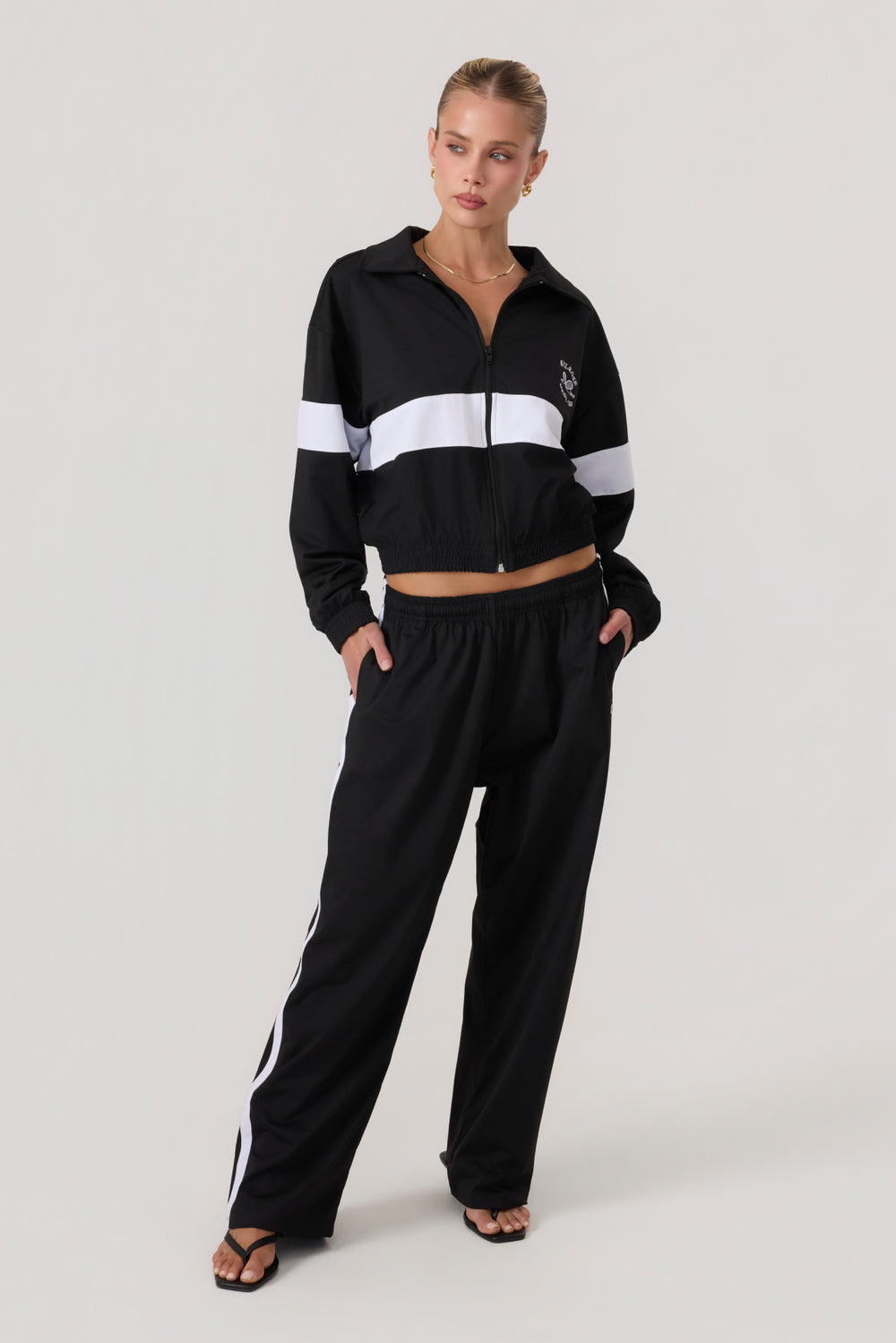 Melrose Social Club Track Pants Black - Eco-Certified