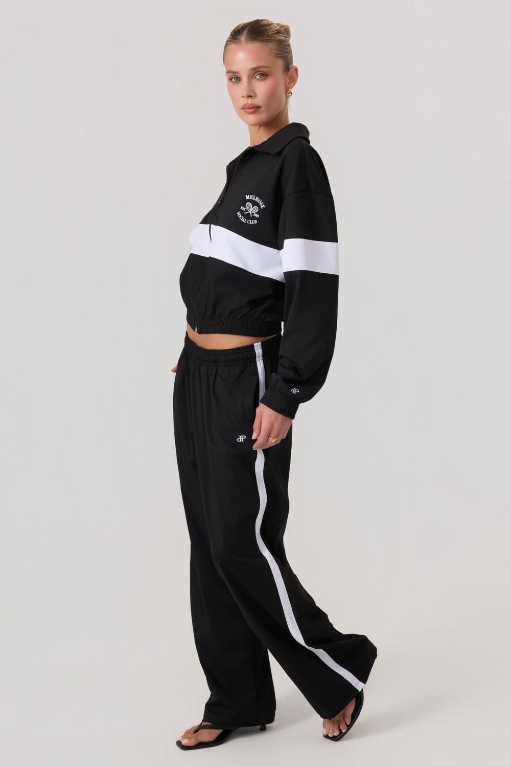 Melrose Social Club Track Pants Black - Eco-Certified