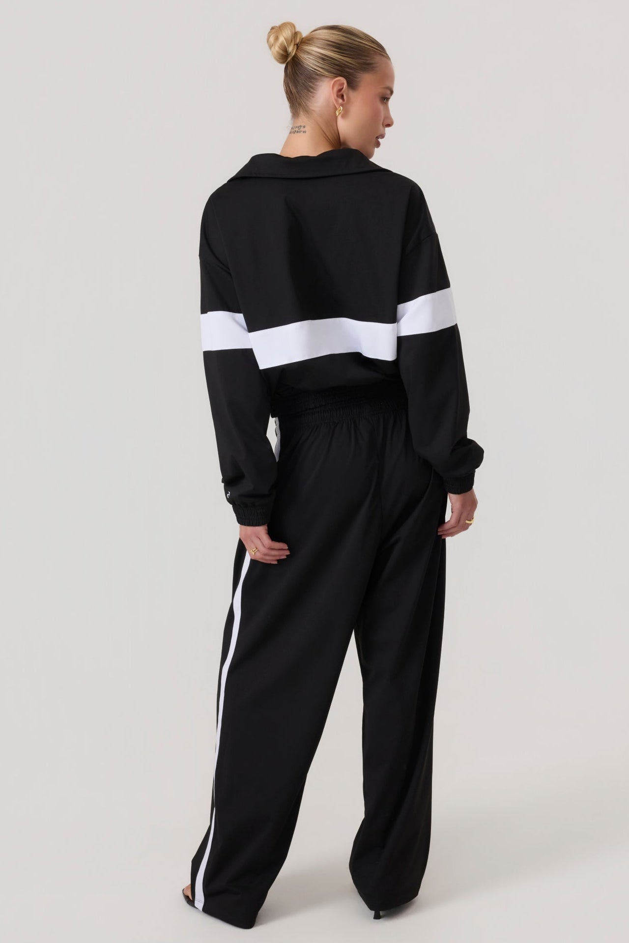 Melrose Social Club Track Jacket Black - Eco-Certified
