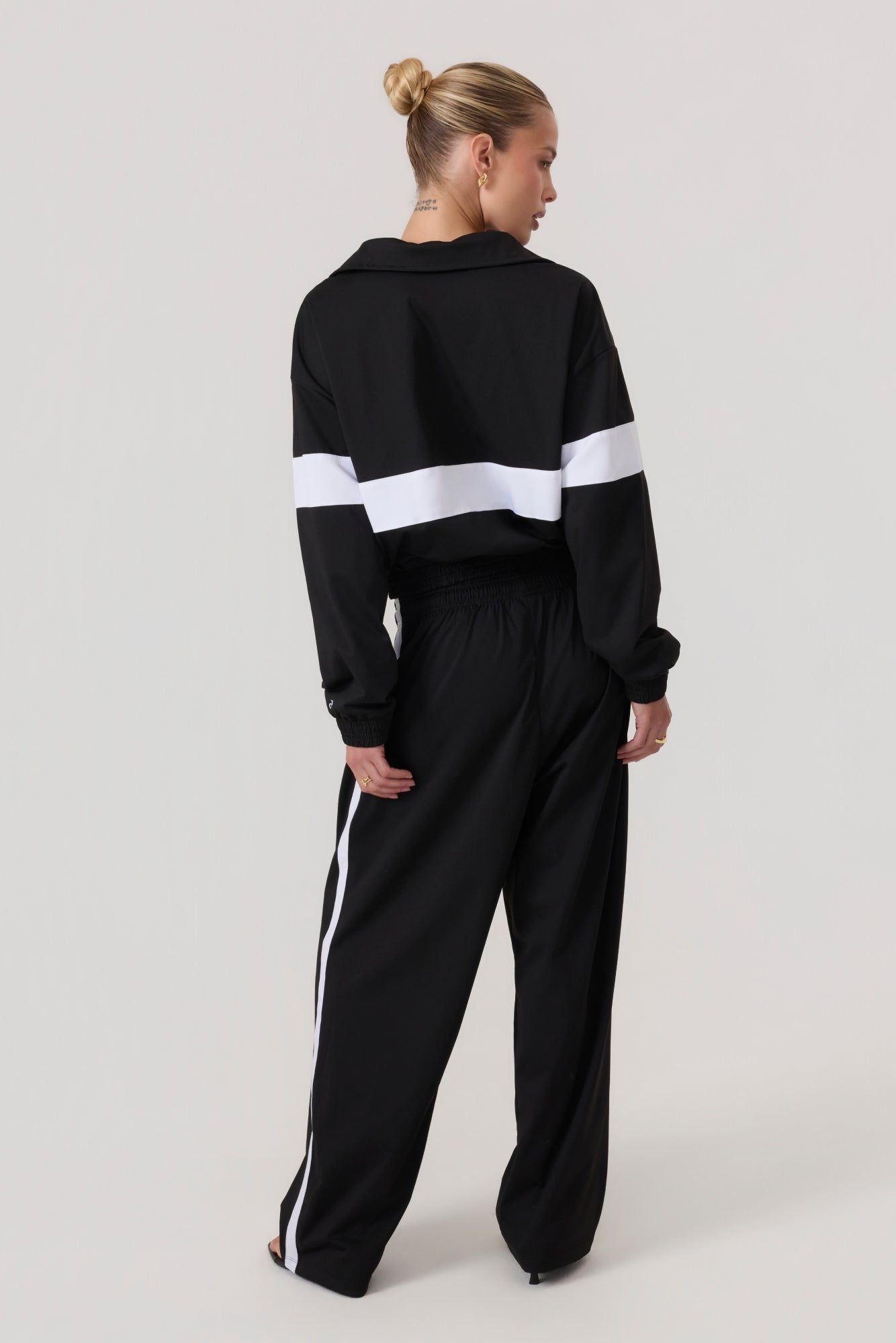 Melrose Social Club Track Jacket Black - Eco-Certified