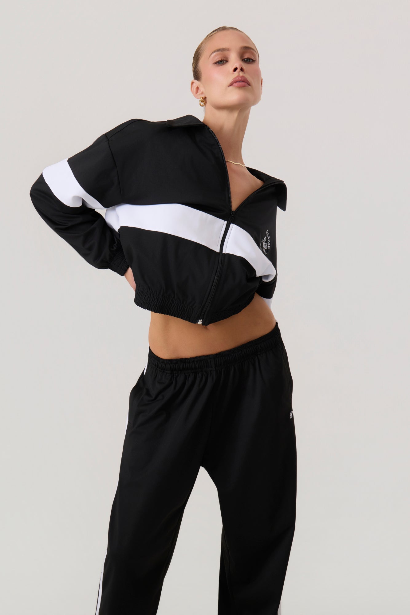 Melrose Social Club Track Jacket Black - Eco-Certified