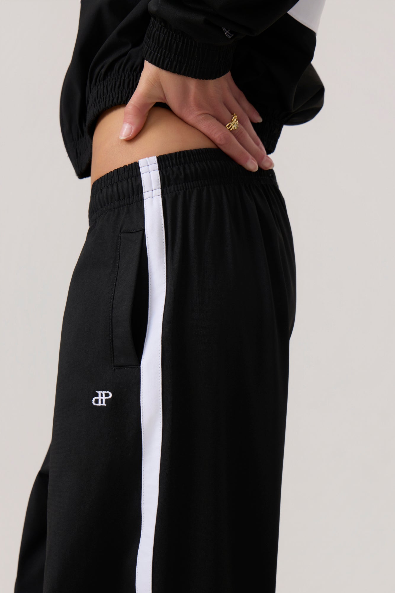 Melrose Social Club Track Jacket Black - Eco-Certified
