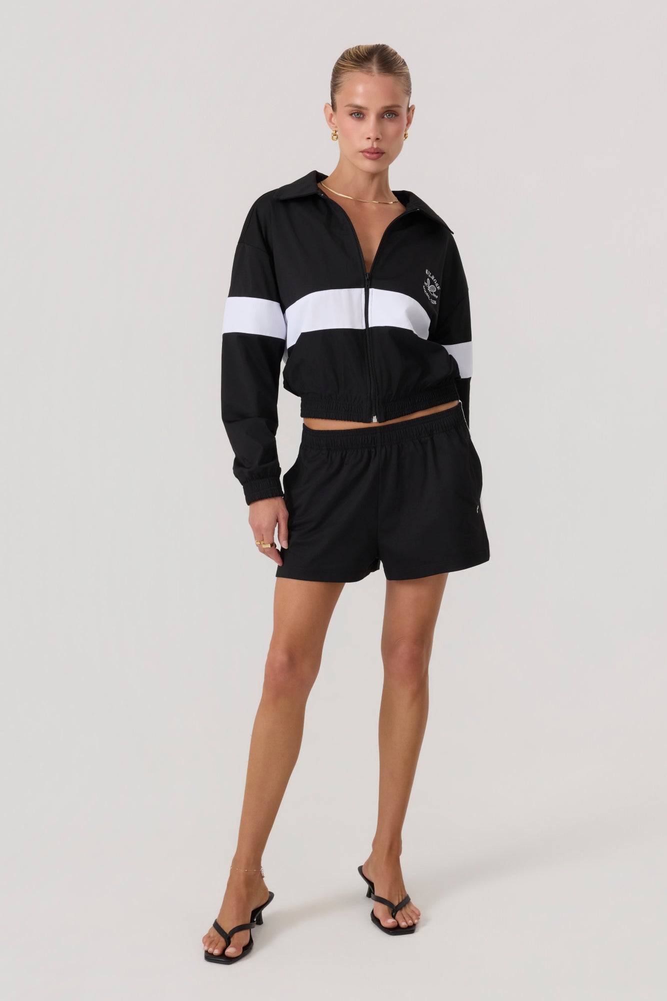Melrose Social Club Track Shorts Black - Eco-Certified