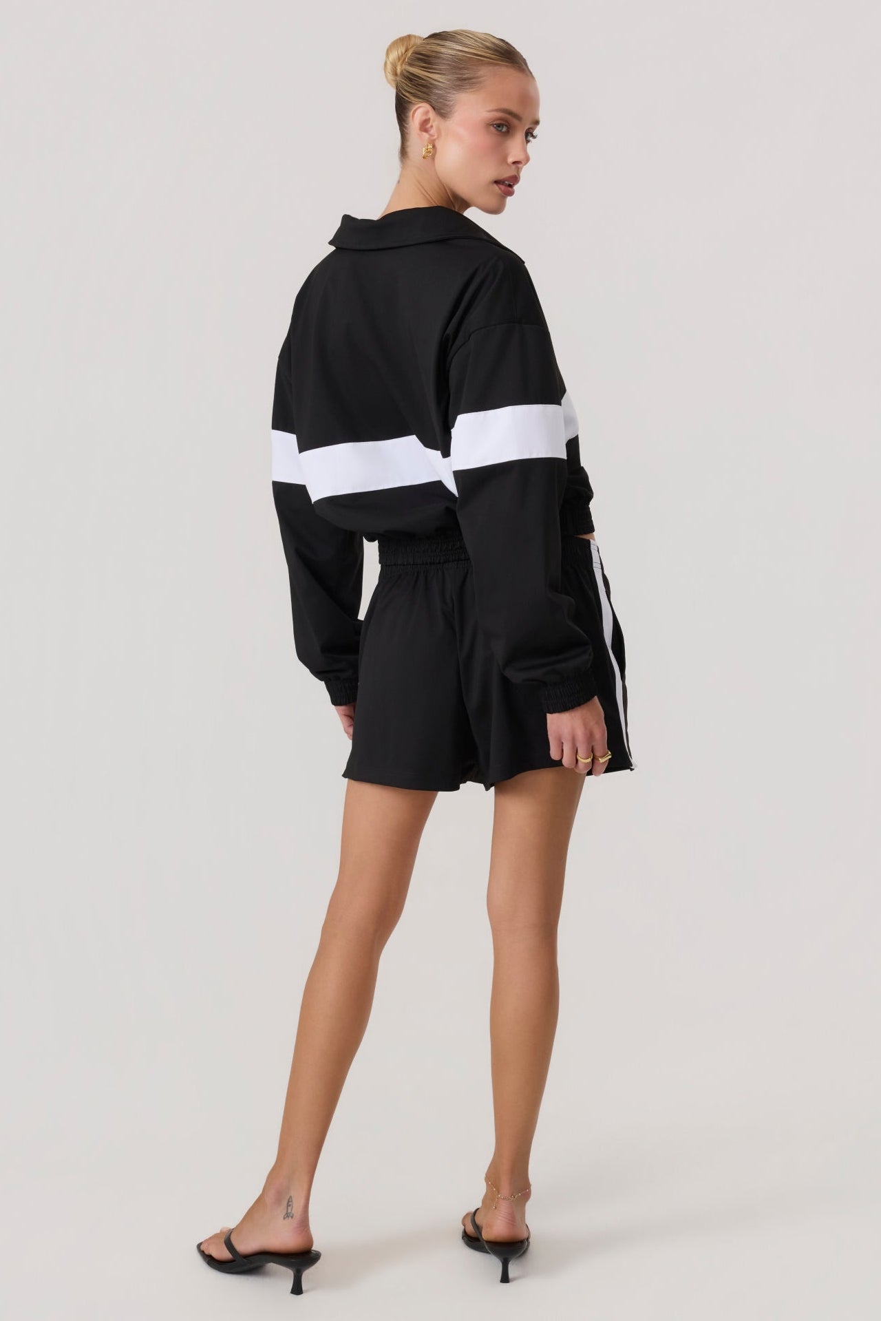 Melrose Social Club Track Shorts Black - Eco-Certified