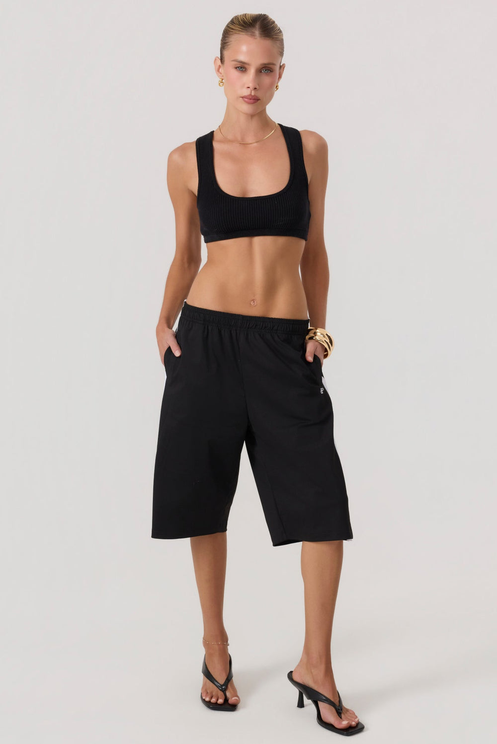 HYPEACH Capri Track Pants Black - Eco-Certified