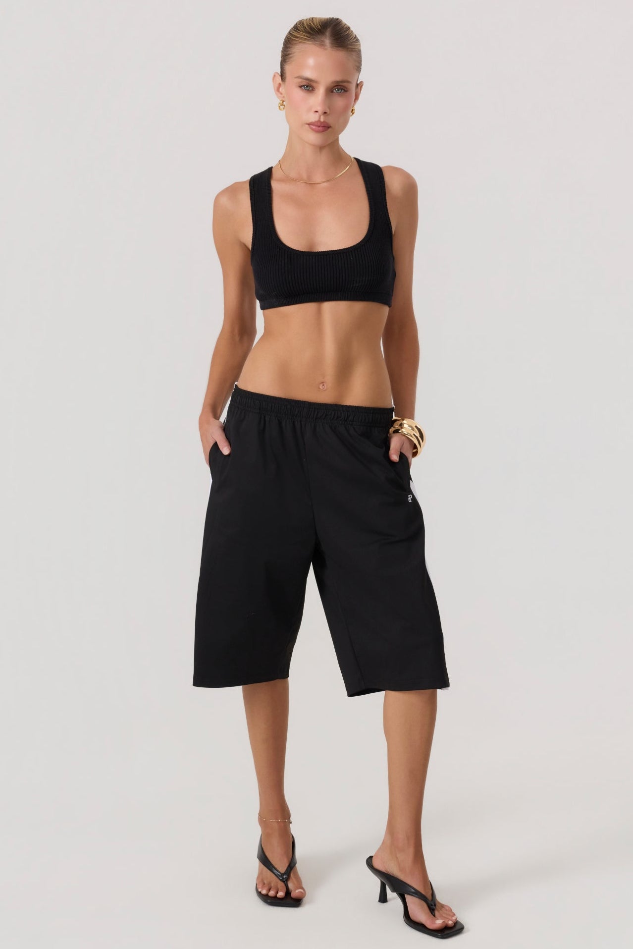 HYPEACH Capri Track Pants Black - Eco-Certified