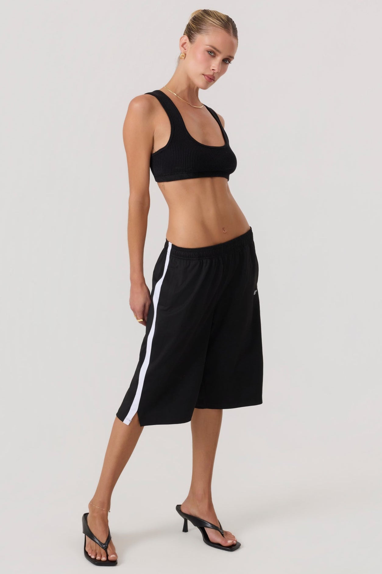 HYPEACH Capri Track Pants Black - Eco-Certified