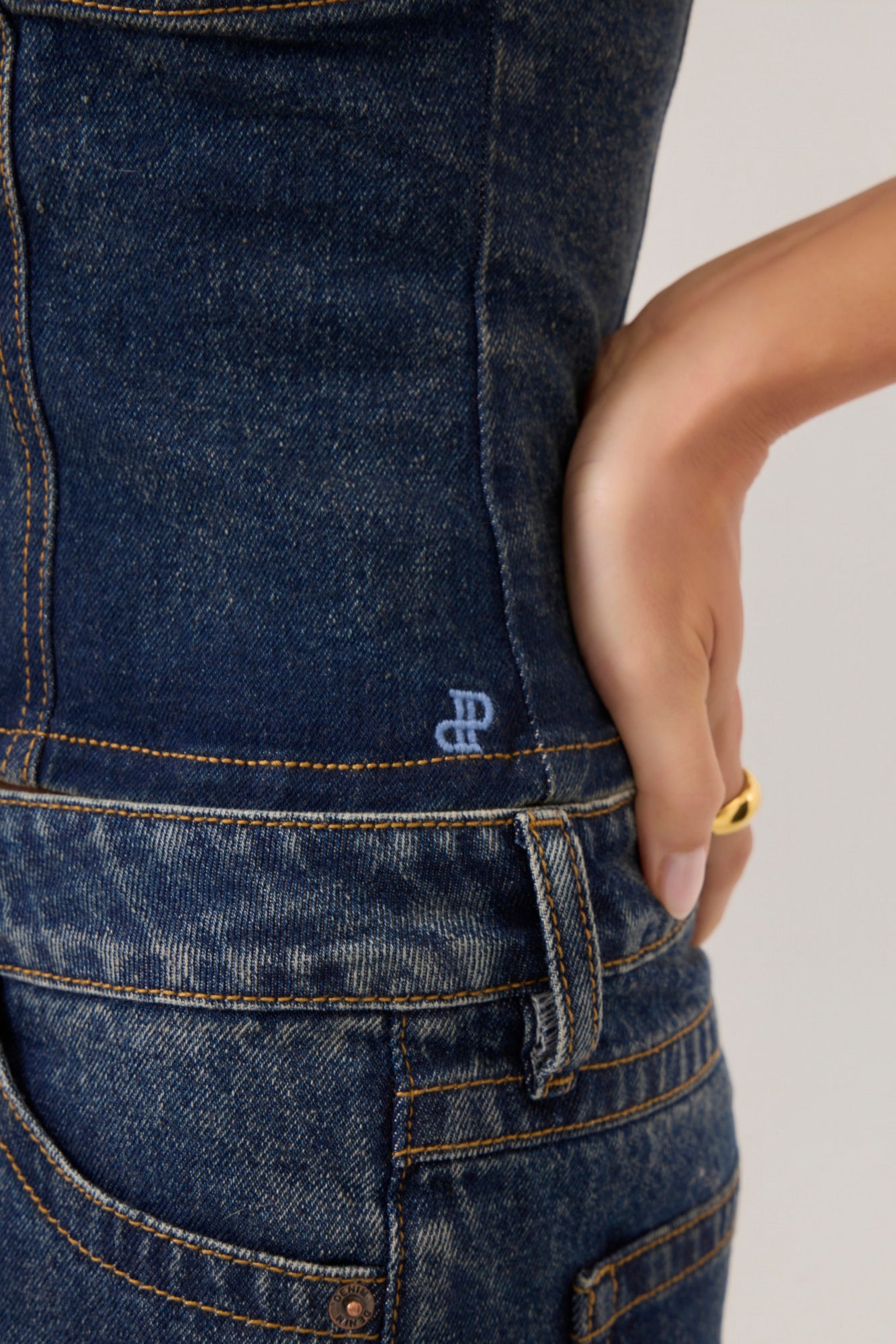 HYPEACH Denim Bootie Shorts Dark Wash - Eco-Certified