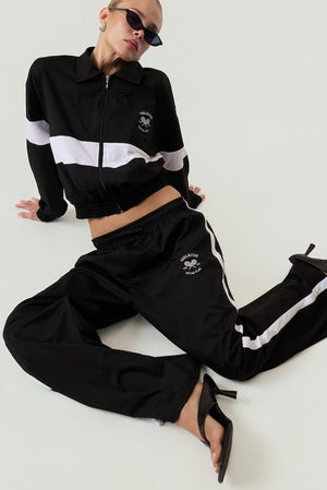 Melrose Social Club Track Pants Black Eco-Certified