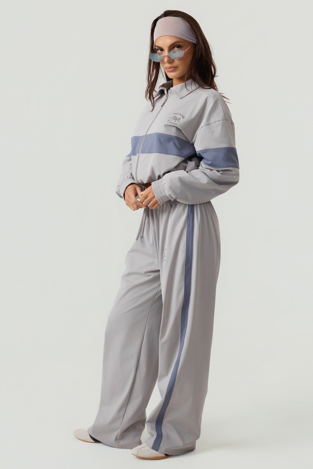 Melrose Social Club Track Jacket Grey Eco-Certified