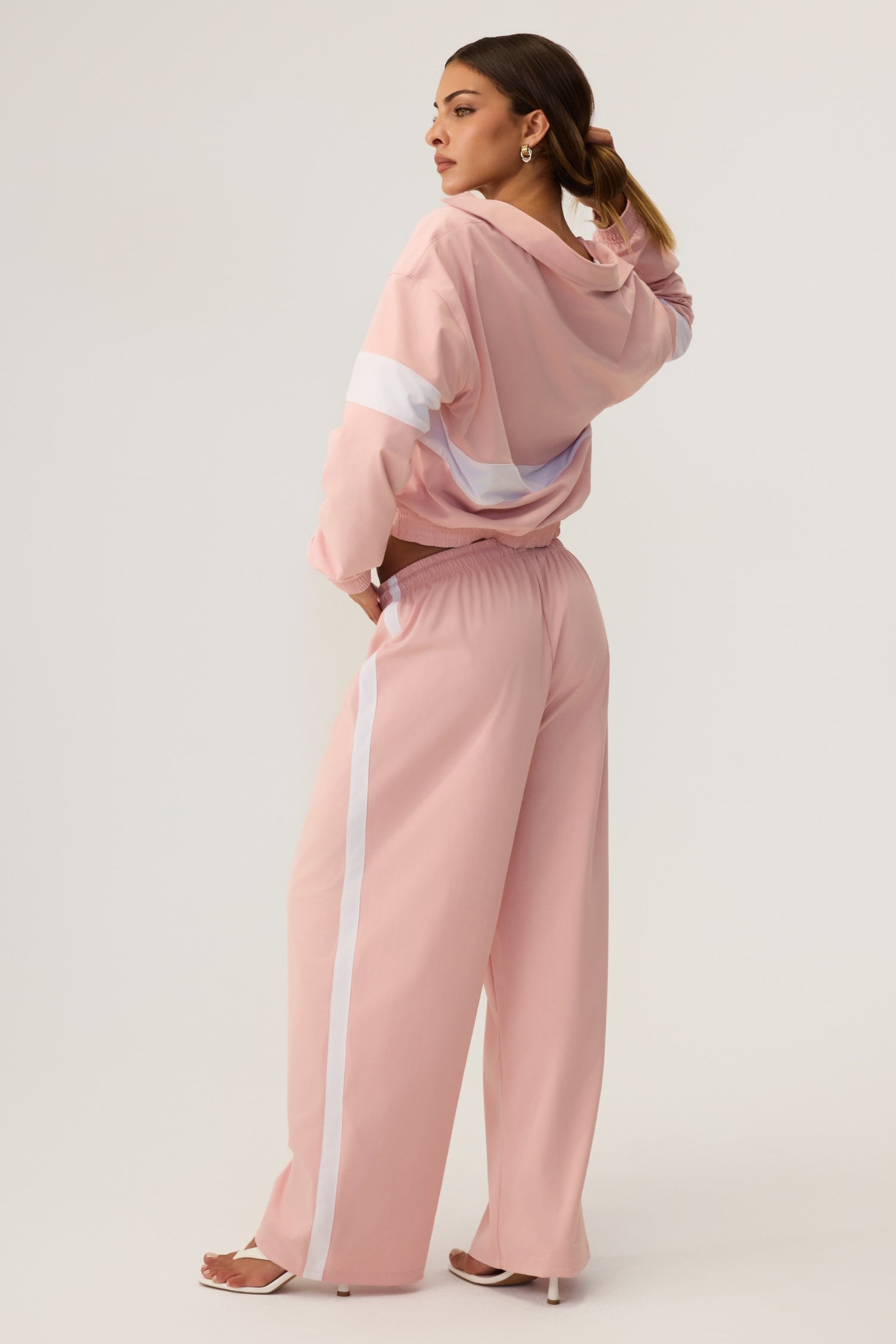 Melrose Social Club Track Pants Pink - Eco-Certified