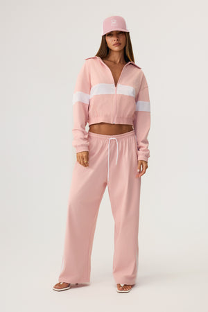 Melrose Social Club Track Pants Pink - Eco-Certified