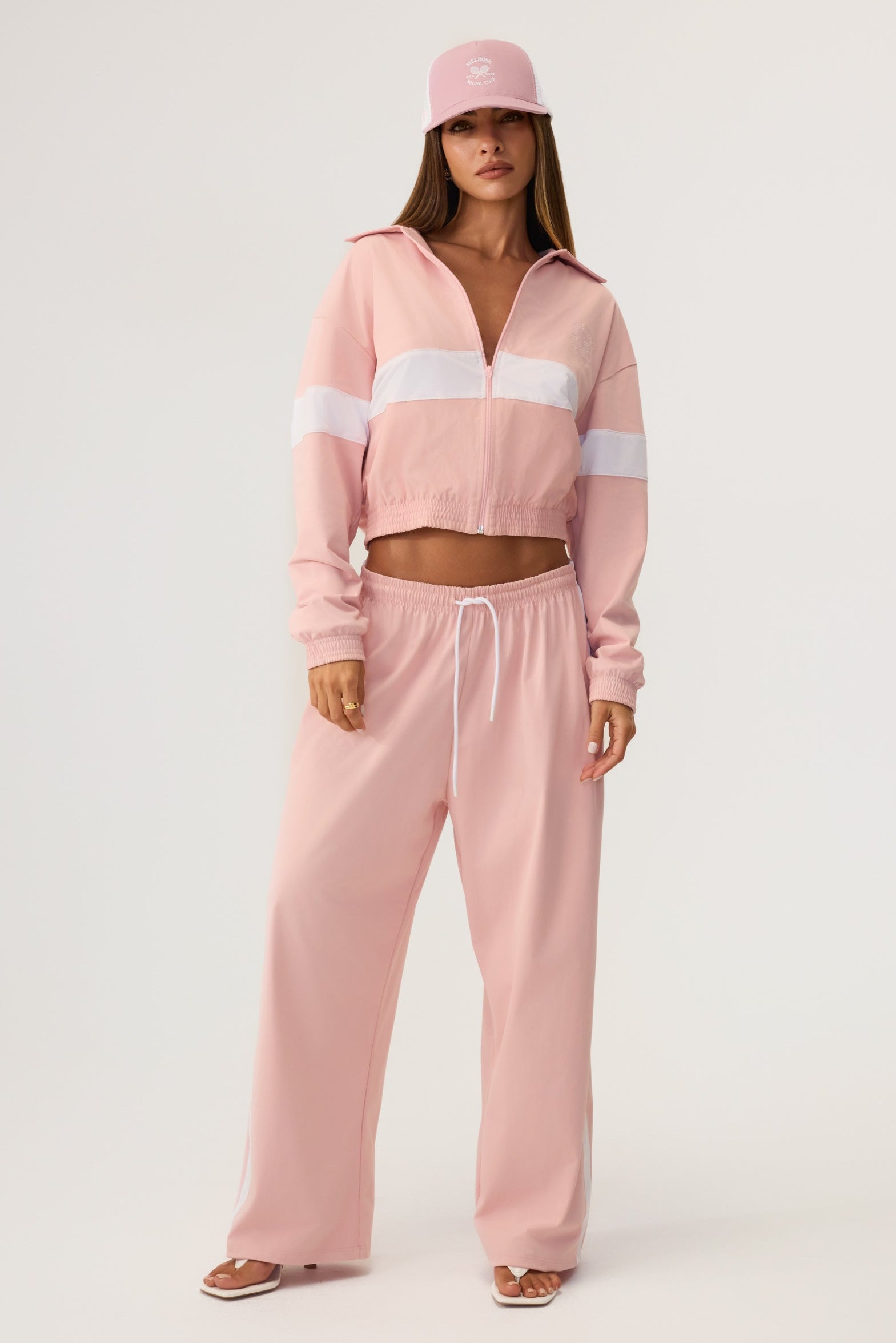 Melrose Social Club Track Pants Pink - Eco-Certified