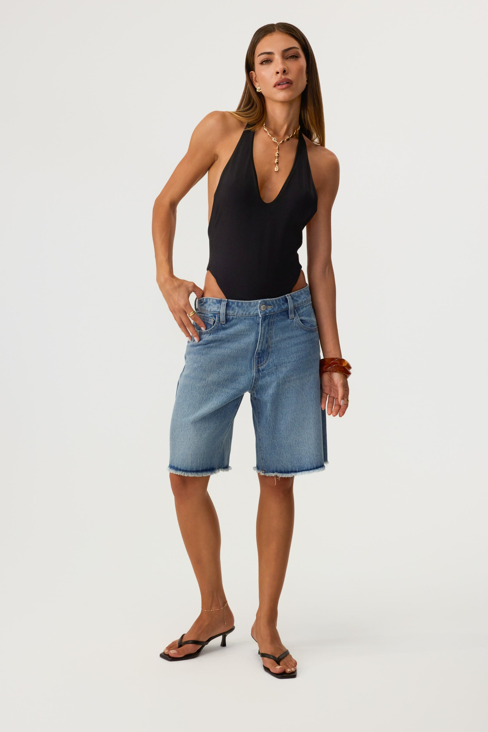 Sophi One Piece Halter Swimsuit Black - Eco-Certified